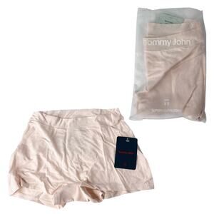 NEW Tommy John Second Skin BOYSHORT Womens XS 0-2 Soft Pink Underwear Panty NWT